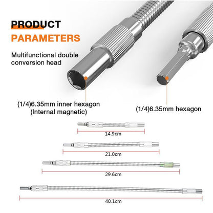 👍Extremely handy! A must-have tool for every home🎁. Multifunctional, universal metal flexible shaft