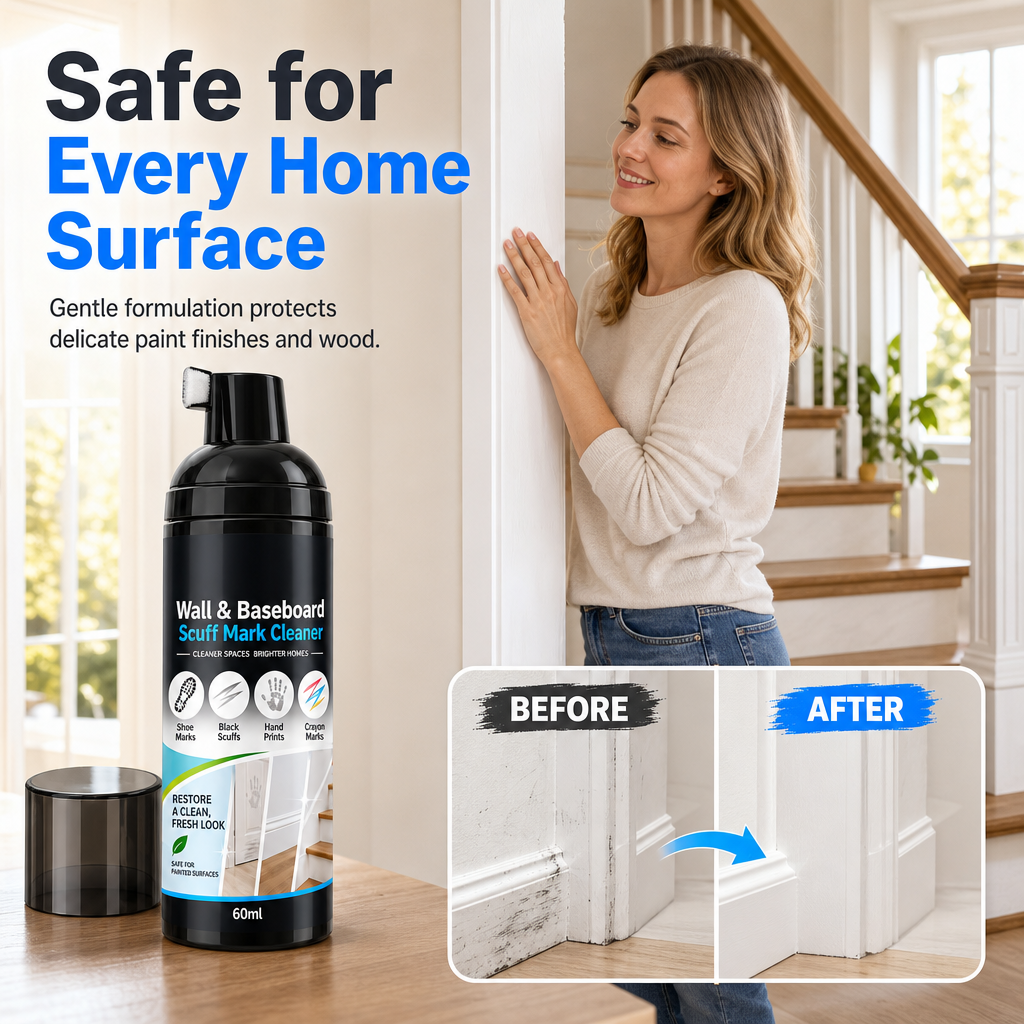 🔥2026 New Arrivals: 50% Off for a Limited Time!🔥🏆 50K+ SOLD!💦Wall and Baseboard Scuff Mark Cleaner