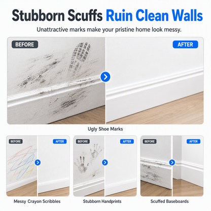 🔥2026 New Arrivals: 50% Off for a Limited Time!🔥🏆 50K+ SOLD!💦Wall and Baseboard Scuff Mark Cleaner