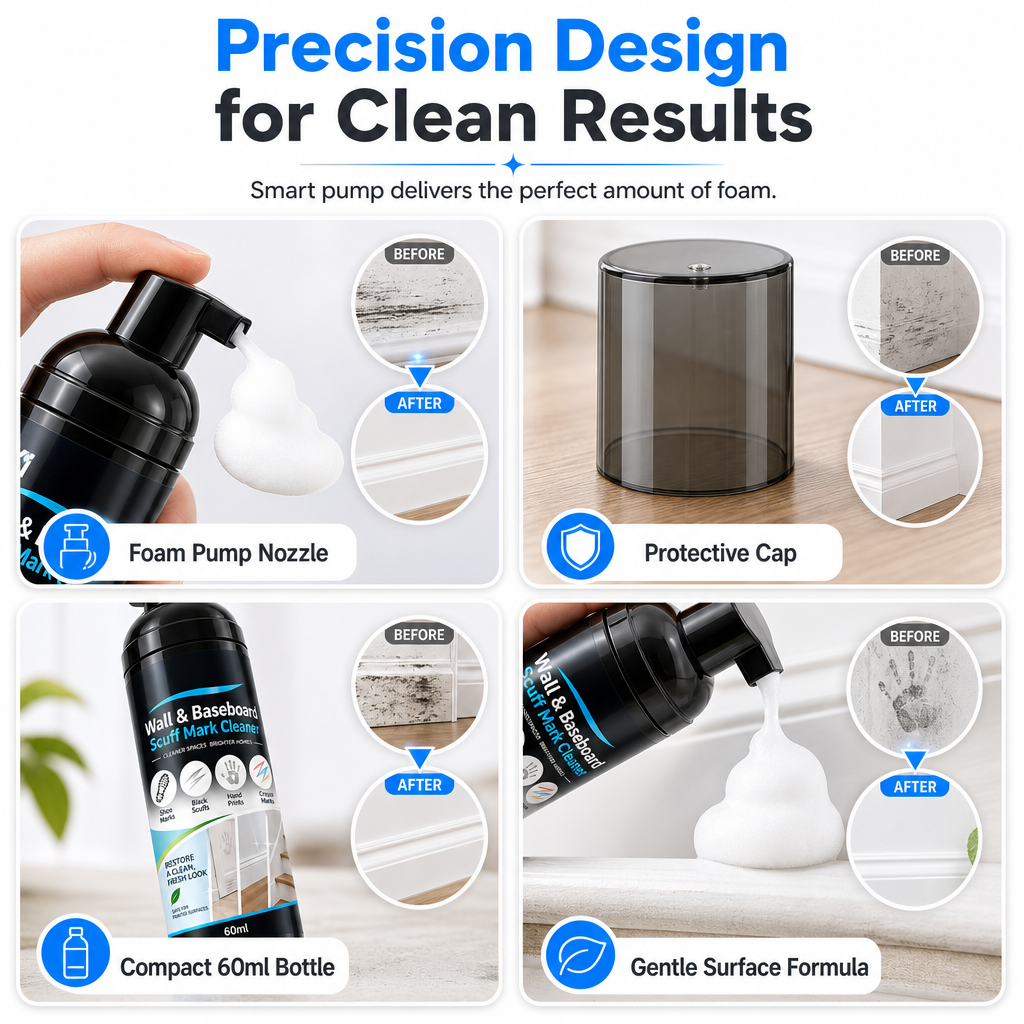 🔥2026 New Arrivals: 50% Off for a Limited Time!🔥🏆 50K+ SOLD!💦Wall and Baseboard Scuff Mark Cleaner
