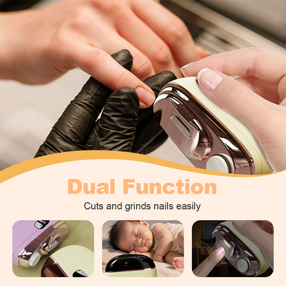 ⏳🔥LIMITED-TIME 50% OFF! ⏰: 2-in-1 Safe Electric Nail Clipper——Manicure + Nail Care—for even more beautiful nails.