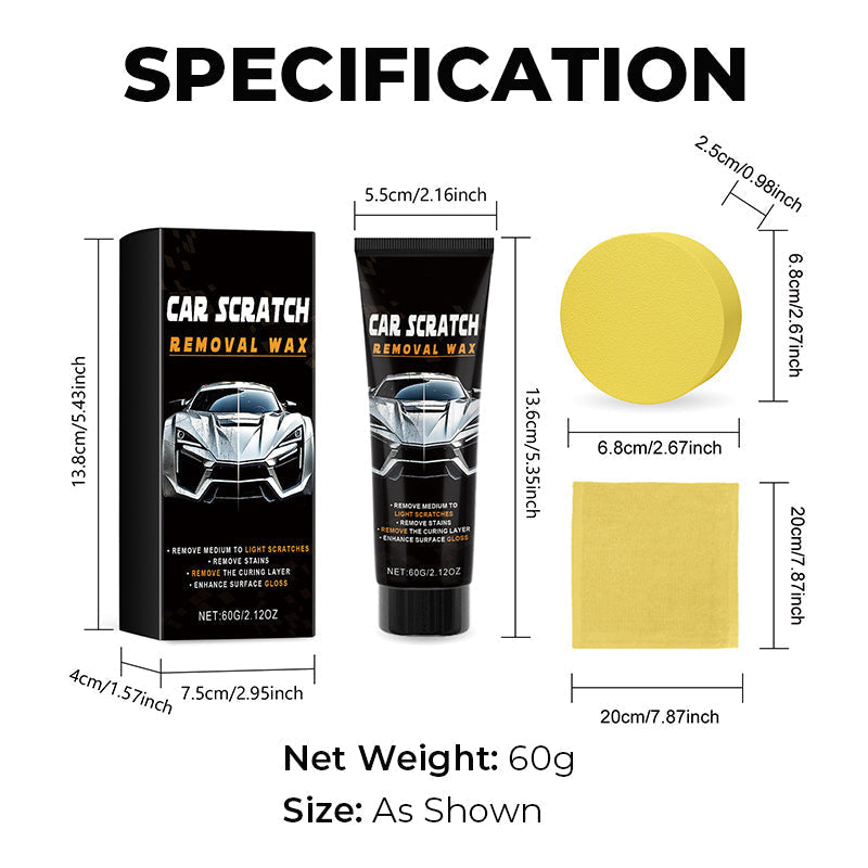 ⏳🔥LIMITED-TIME 50% OFF! ⏰Car Scratch Repair Wax——The Ultimate Scratch Repair Tool! Repairs, polishes, and restores—all in one!