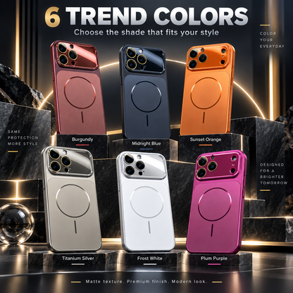 ⏳🔥LIMITED-TIME 50% OFF! ⏰A worthwhile upgrade! Stunning color combinations, a silky-smooth, refined texture, and a sophisticated, shimmering metallic lens design!Slim Shockproof Matte Magnetic Phone Case