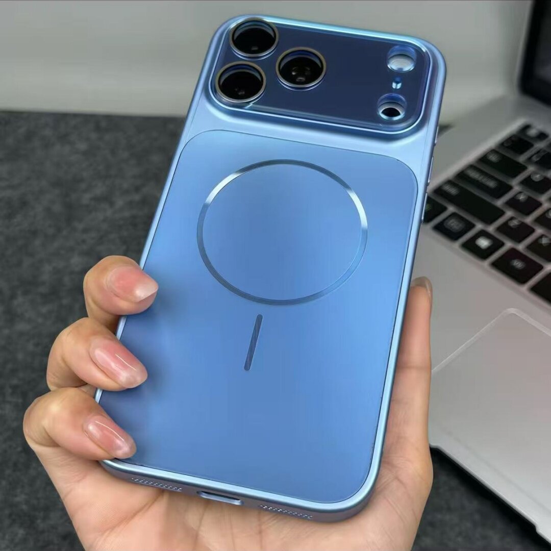 ⏳🔥LIMITED-TIME 50% OFF! ⏰A worthwhile upgrade! Stunning color combinations, a silky-smooth, refined texture, and a sophisticated, shimmering metallic lens design!Slim Shockproof Matte Magnetic Phone Case