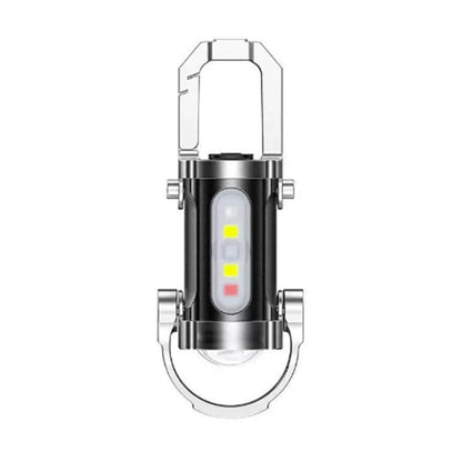 🎁Portable Rechargeable Bright Keychain Flashlight🥰.✨Rechargeable, high-brightness lighting, and emergency power during outages. Mini power bank suitable for a variety of scenarios, including home, travel, and camping.