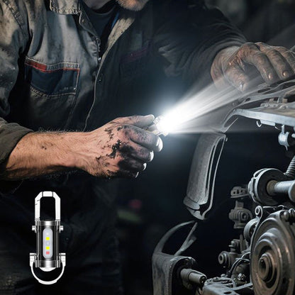 🎁Portable Rechargeable Bright Keychain Flashlight🥰.✨Rechargeable, high-brightness lighting, and emergency power during outages. Mini power bank suitable for a variety of scenarios, including home, travel, and camping.