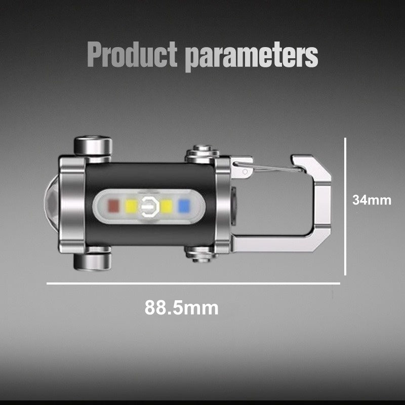 🎁Portable Rechargeable Bright Keychain Flashlight🥰.✨Rechargeable, high-brightness lighting, and emergency power during outages. Mini power bank suitable for a variety of scenarios, including home, travel, and camping.