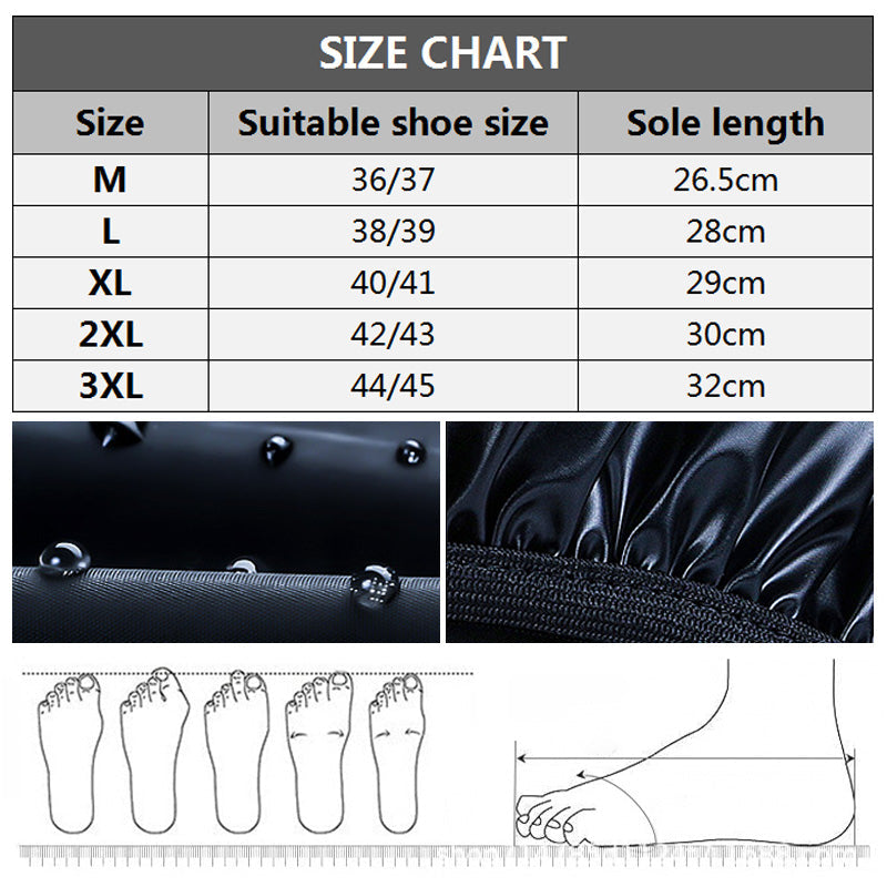 🎁[Pratical Gift]🎁 All-Round Long Waterproof Rain Boot Shoe Cover with Reflector