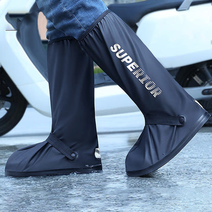 🎁[Pratical Gift]🎁 All-Round Long Waterproof Rain Boot Shoe Cover with Reflector