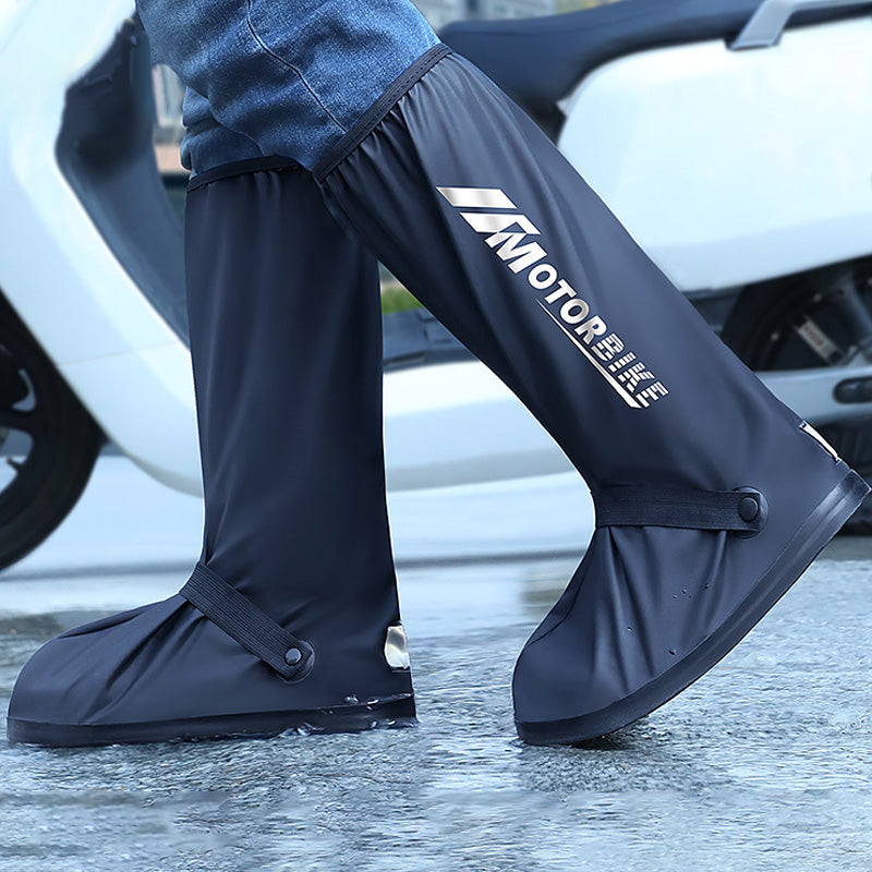 🎁[Pratical Gift]🎁 All-Round Long Waterproof Rain Boot Shoe Cover with Reflector