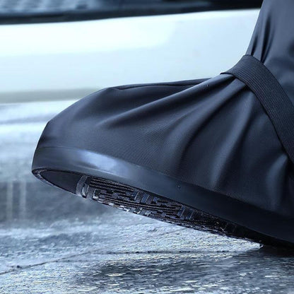 🎁[Pratical Gift]🎁 All-Round Long Waterproof Rain Boot Shoe Cover with Reflector