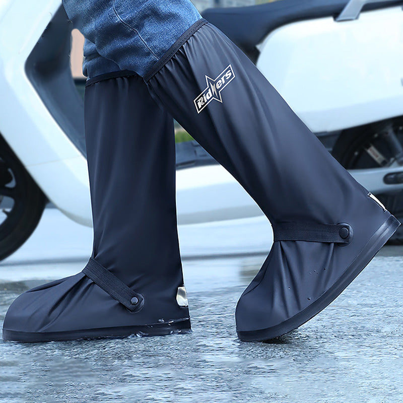 🎁[Pratical Gift]🎁 All-Round Long Waterproof Rain Boot Shoe Cover with Reflector