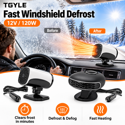 🎁🔥Limited-time 50% off! Save on gas and electricity!Portable Car Heater Defroster with 360-Degree Rotating Base