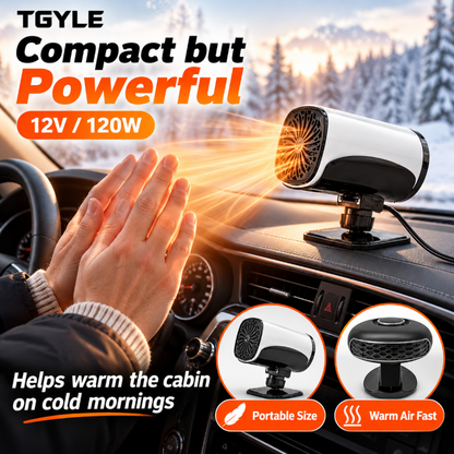 🎁🔥Limited-time 50% off! Save on gas and electricity!Portable Car Heater Defroster with 360-Degree Rotating Base