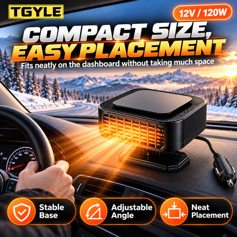 🎁🔥Limited-time 50% off! Save on gas and electricity!Portable Car Heater Defroster with 360-Degree Rotating Base