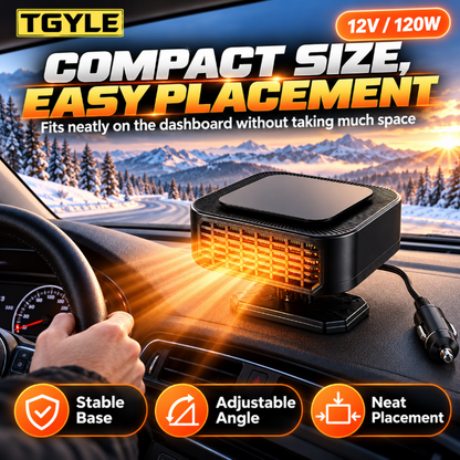 🎁🔥Limited-time 50% off! Save on gas and electricity!Portable Car Heater Defroster with 360-Degree Rotating Base