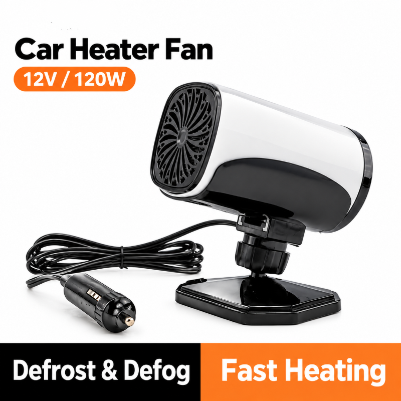 🎁🔥Limited-time 50% off! Save on gas and electricity!Portable Car Heater Defroster with 360-Degree Rotating Base