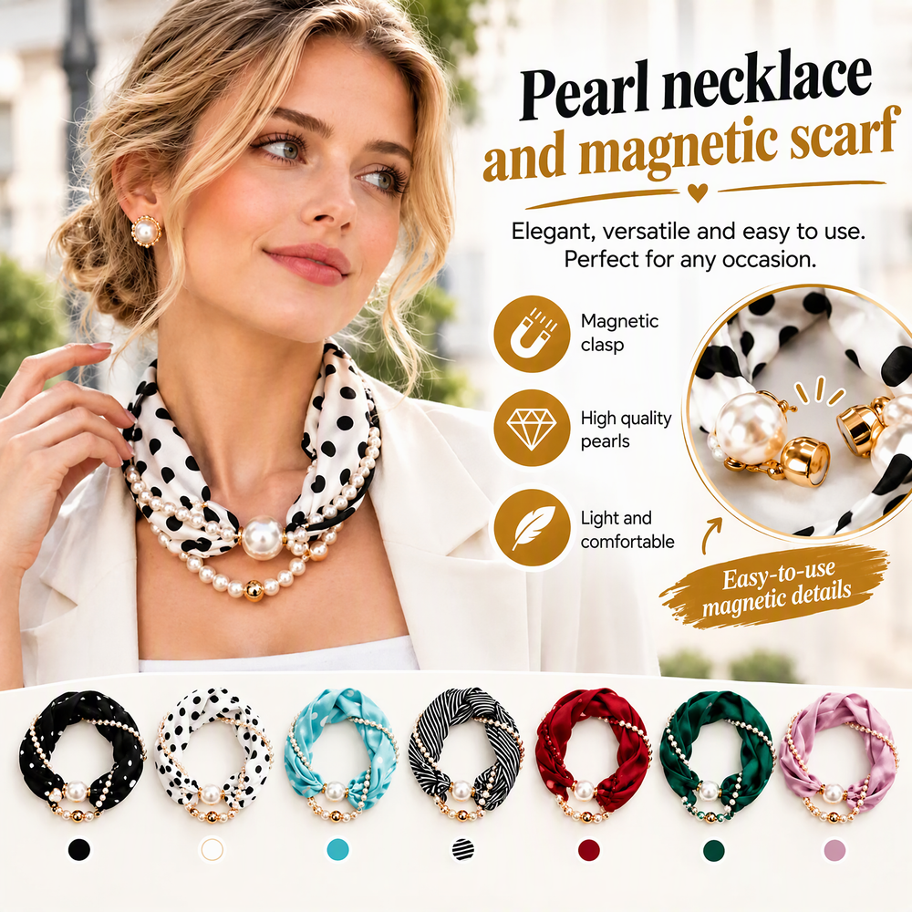 🔥🎁New 49% OFF🔥.Pearl Scarf Necklace