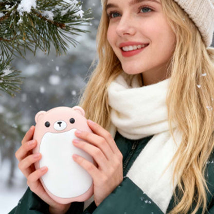 2 Pack Cute Bear Rechargeable Magnetic Hand Warmers