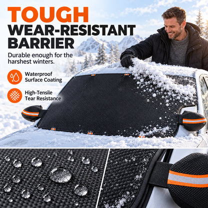 🎁The best part is that the quality is excellent!🔥All-Season Thickened Car Windshield Cover for Snow Frost and Sun Protection