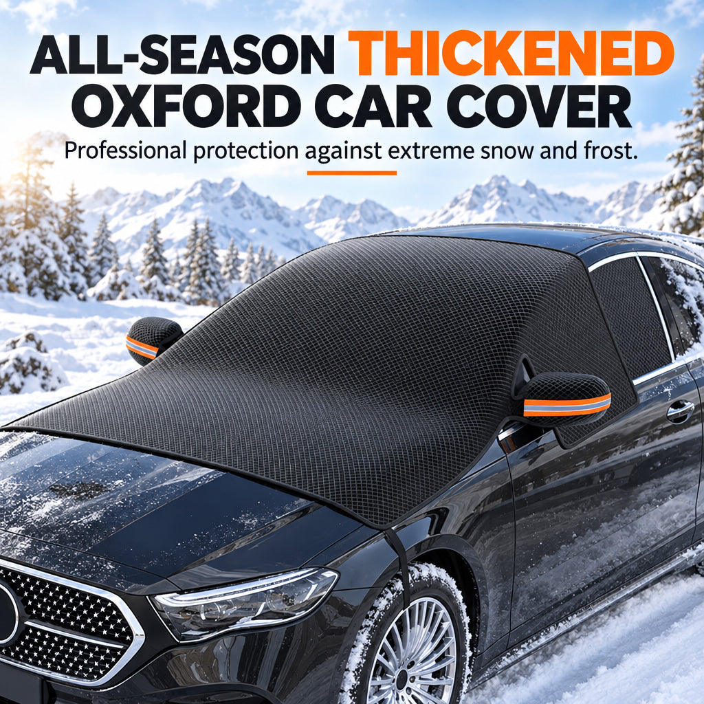 🎁The best part is that the quality is excellent!🔥All-Season Thickened Car Windshield Cover for Snow Frost and Sun Protection