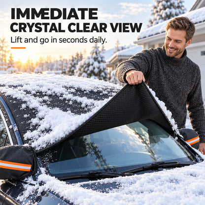 🎁The best part is that the quality is excellent!🔥All-Season Thickened Car Windshield Cover for Snow Frost and Sun Protection