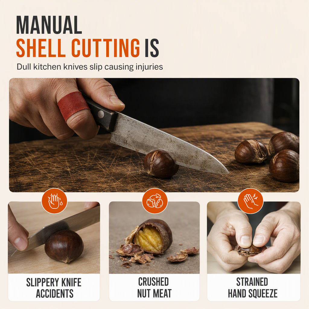 Stainless Steel Chestnut and Nut Cracker
