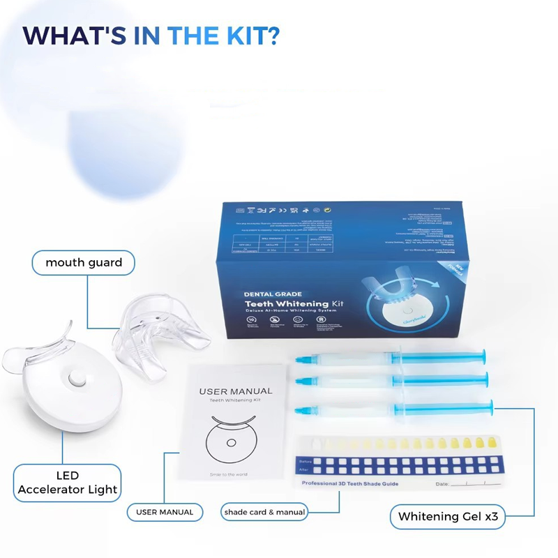 🎁🔥Teeth whitening device—Professional LED Teeth Whitening Kit🦷——helps improve yellowing caused by coffee, tea, and tobacco stains, and reduces discomfort from tooth sensitivity.