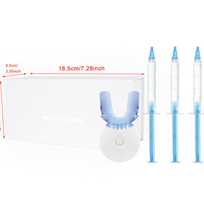 🎁🔥Teeth whitening device—Professional LED Teeth Whitening Kit🦷——helps improve yellowing caused by coffee, tea, and tobacco stains, and reduces discomfort from tooth sensitivity.