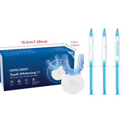 🎁🔥Teeth whitening device—Professional LED Teeth Whitening Kit🦷——helps improve yellowing caused by coffee, tea, and tobacco stains, and reduces discomfort from tooth sensitivity.