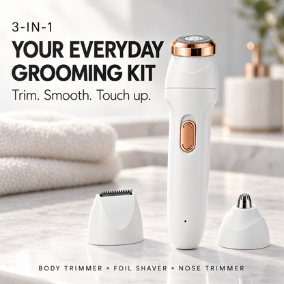 🎁🔥Holiday Special: 50% Off！🥰♥️Multifunctional 3-in-1 Rechargeable Electric Trimmer, Suitable for Both Men and Women——Can be used on underarm hair, eyebrows, leg hair, arm hair, chest hair, pubic hair, etc.