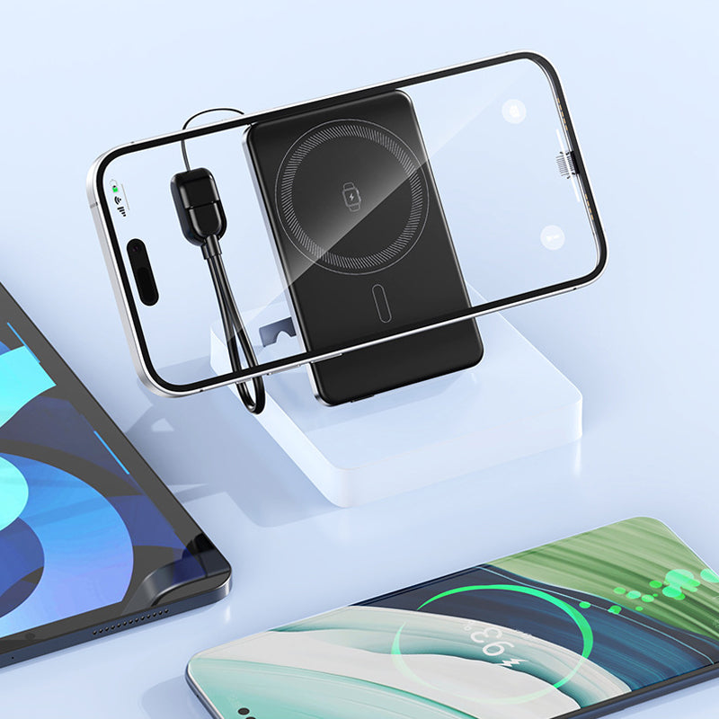3-in-1 Magnetic Wireless Portable Charger with Kickstand